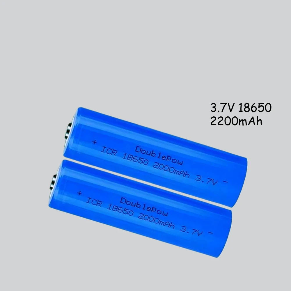 Flashlight Headlamp Battery  18650 3.7V 2000mAh Rechargeable Li-ion Battery for Mini Fan Laser Pointer DIY Projects