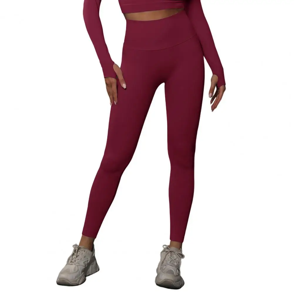 Leggings de sentimento nu de cintura alta para mulheres, calça casual, leggings de ioga apertadas, ginástica, corrida, energia