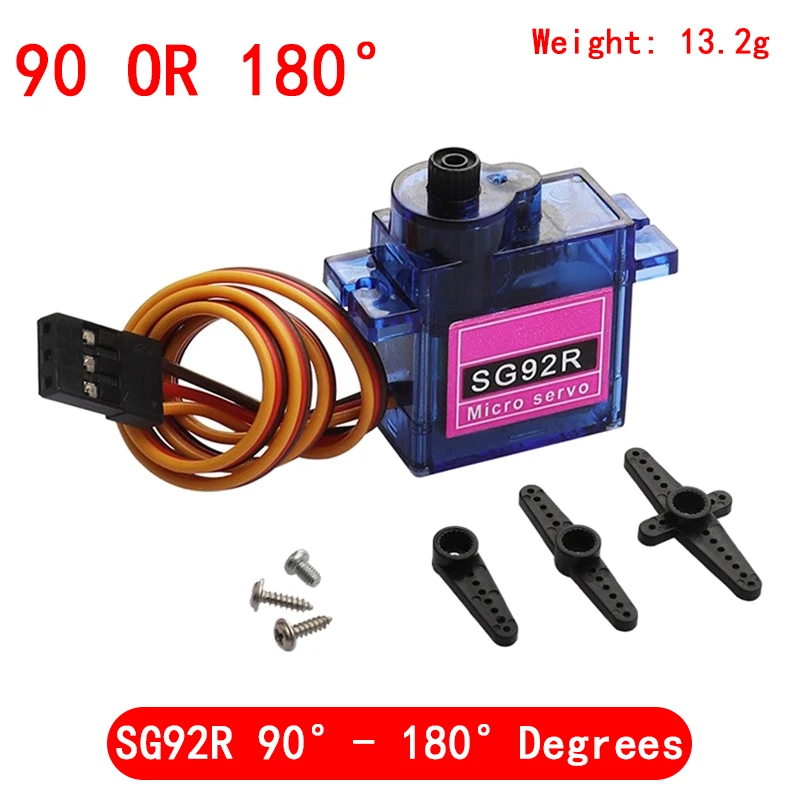 Smart Electronics Rc Mini Mikro Klasik Servo Tester SG90 MG90S SG92R Plastik Gear UNTUK Arduino Model Helikopter Perahu DIY