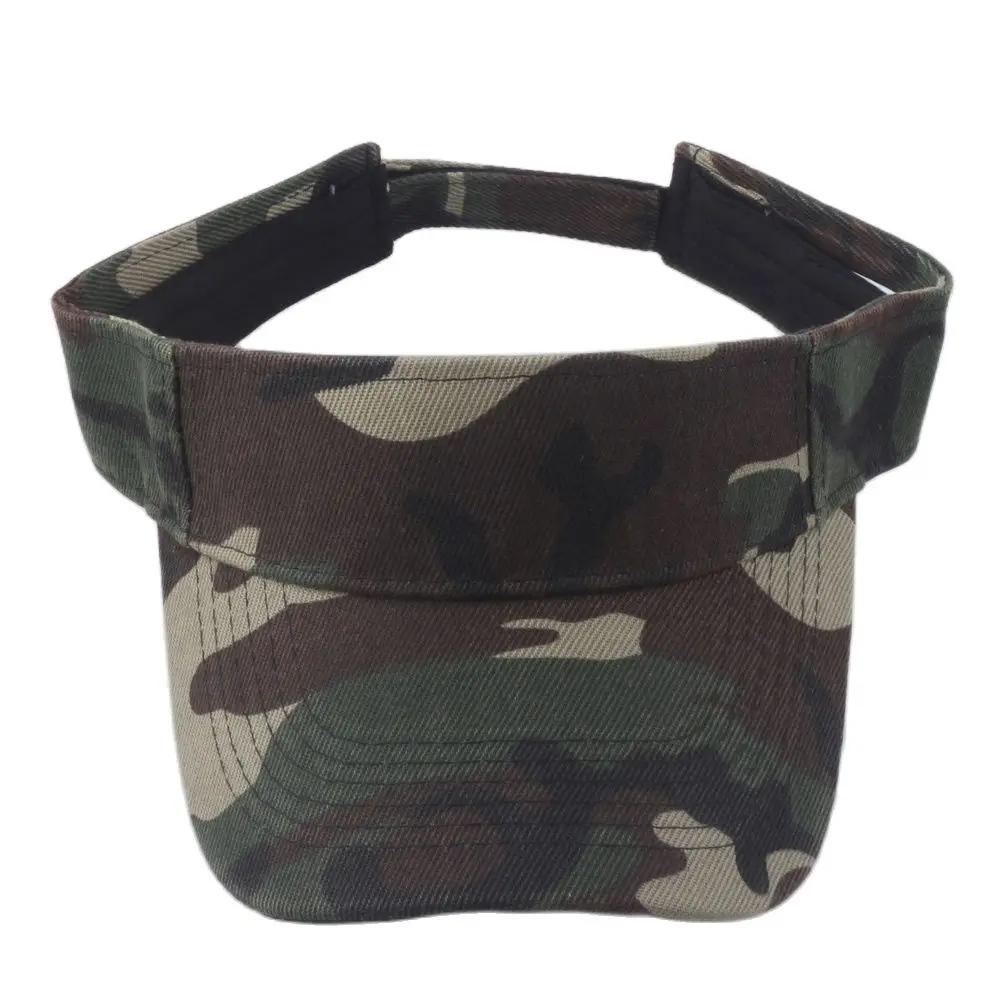 

4 Colors Printed Digital Camo Visors for Men Outdoor Sun Visor Hat Camping Hiking Hunting