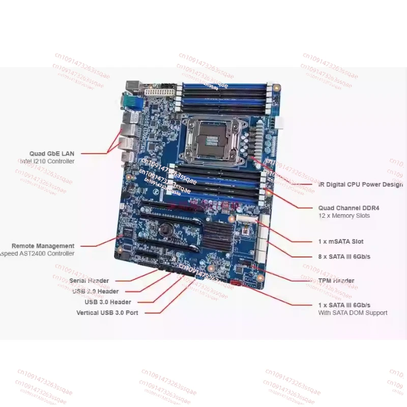 MU70-SU0 X99 Server Main Board C612 E5-2678V3 2683V4 Four Interface Card 2699 EN