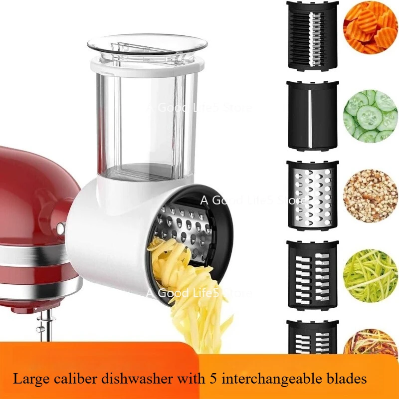 

Слайсер-измельчитель, применяемый к терке для сыра Kitchenaid с 5 лезвиями, желоб для подачи большого калибра