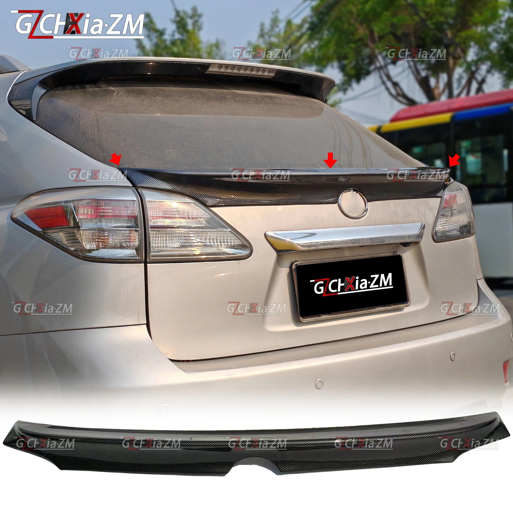 

Rear Spoiler For Lexus RX270 RX350 2010-2014 Material Primed Diffuser Tail Wing Back Trunk Auto Part Unpainted ABS