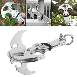 Stainless Steel Magnetic Grappling Hook Folding Climbing Claw for Outdoor Activities Survival Folding Tackle Hook rock climbing