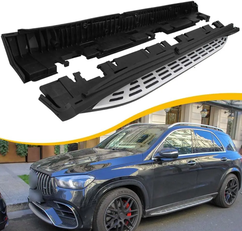

Боковые шаги подходят для Mercedes Benz GLE W167 GLE350 GLE450 GLE450e GLE580 2020-2026 гг. Аксессуары для Nerf Bar