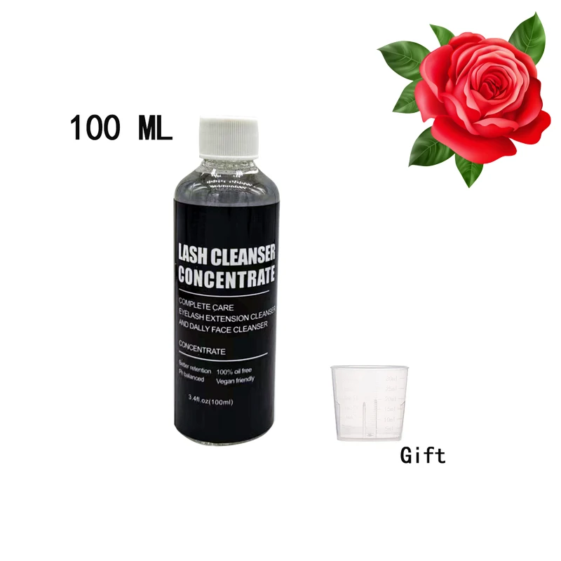 Wimperverlenging Shampoo Concentraat Kit 100ml Wimperbad Schuimreiniger Mousse Geschikt voor dagelijks gebruik gezichtsreiniger concentraten