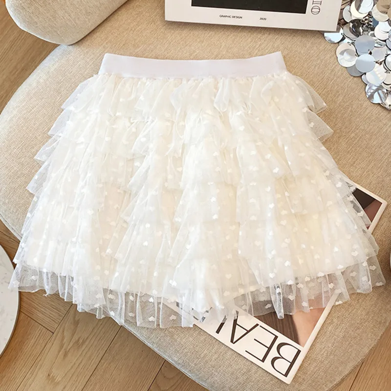 2025 nowe seksowne spódnice damskie z wysokim stanem letnia mini spódniczka Y2K koreański tenis student biała siatka taniec faldas odzież damska