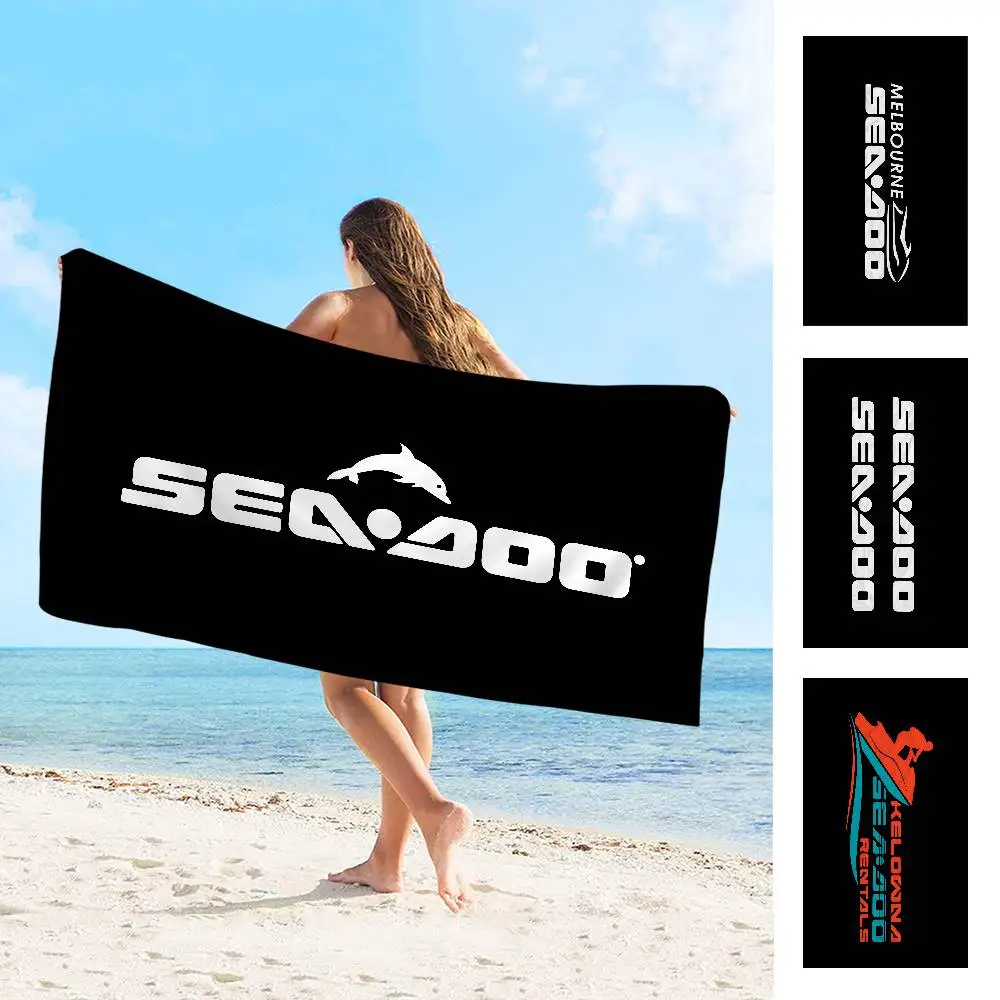 S-Sea D-Doo Seadoo Beach Towels Shower Towel Sauna Travel Spa Microfiber Quick Dry Gym Accessories Cute Room Decor