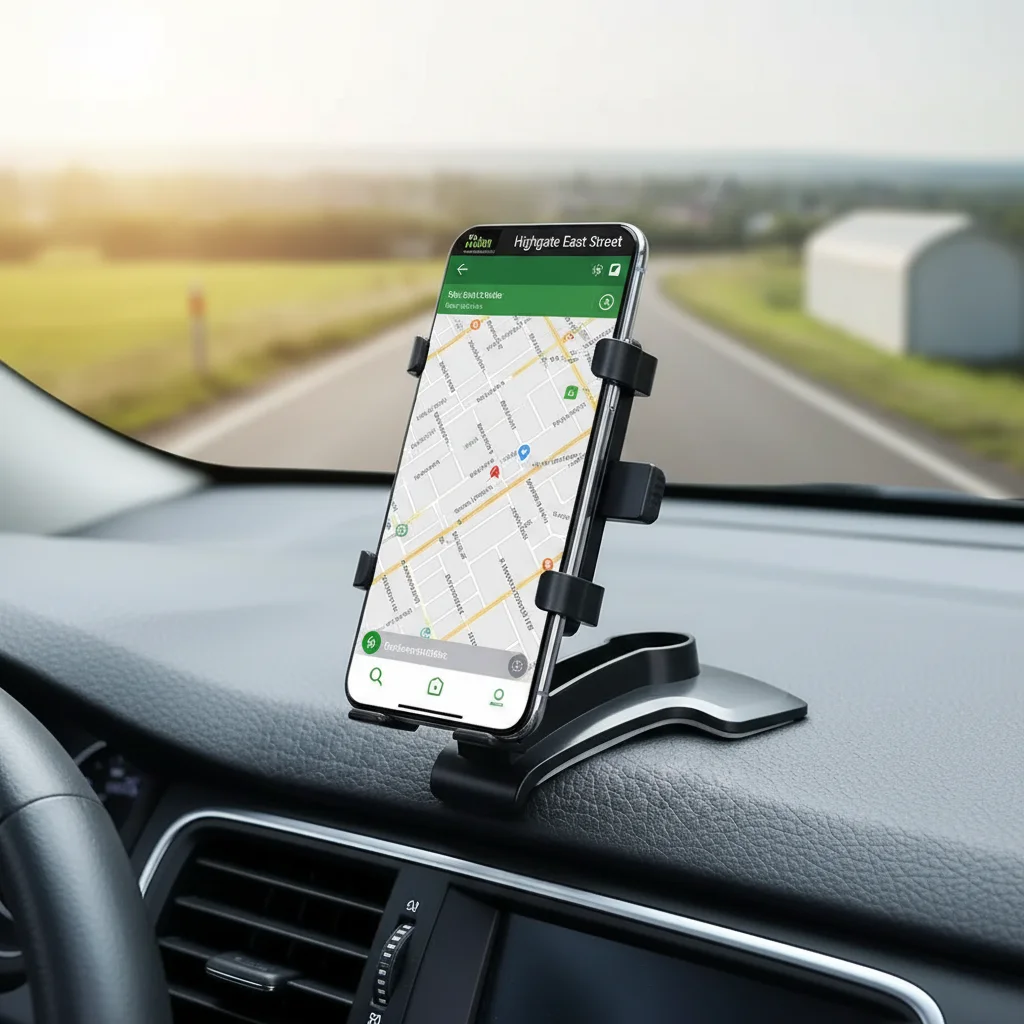 360° Rotatable Car Dashboard Phone Stand GPS Navigation Rack Rearview Mirror Sun Visor Clip Mount for All Smartphones