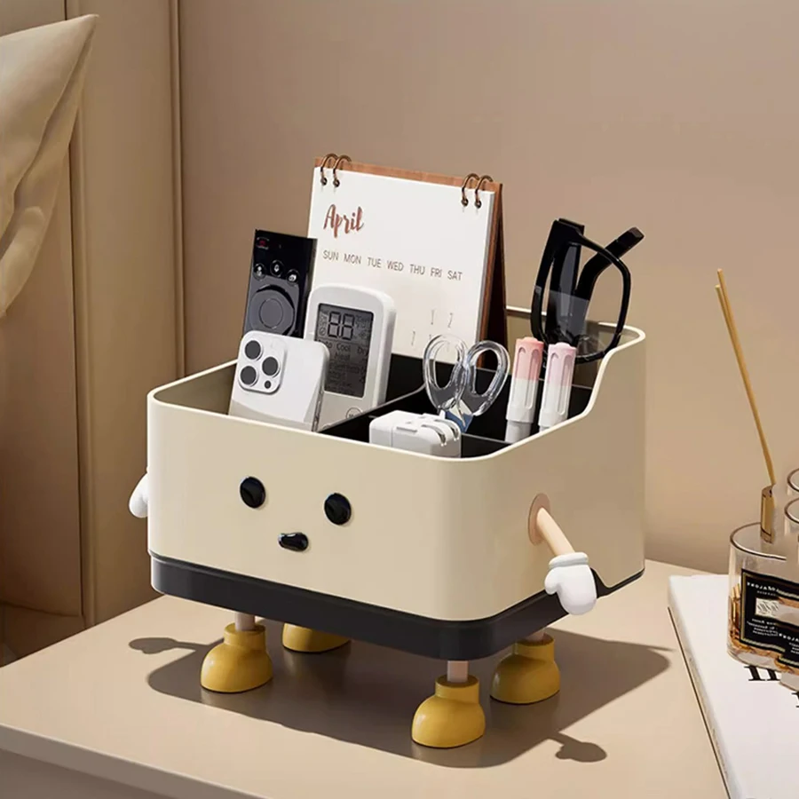 1 Stück multifunktionale Desktop-Aufbewahrungsbox, Kosmetik-Regal, Arbeitsplatten-Aufbewahrungs- und Präsentationsbox (mit Aufkleber)