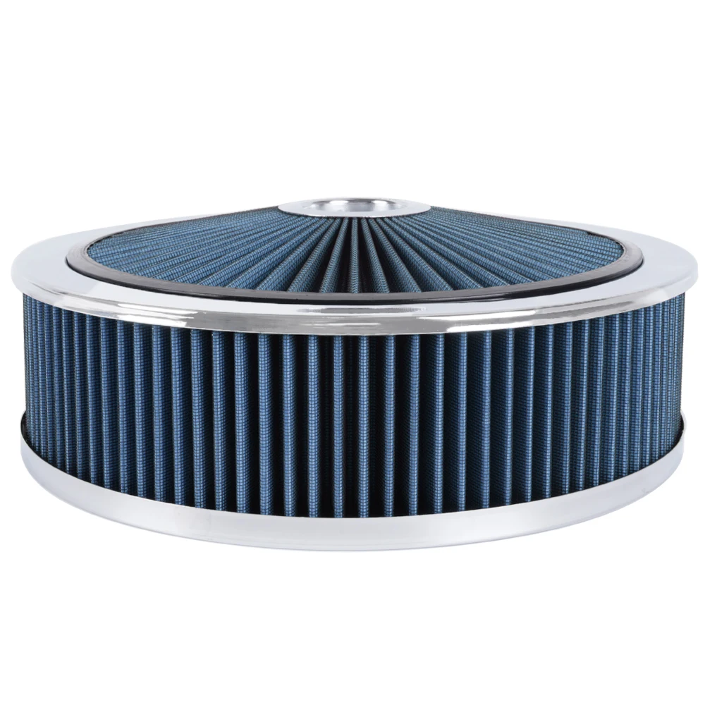 RASTP-14" x 4" wasbaar rond Super Flow Thru luchtfilter voor 5-1/8 carb-hals OFI177