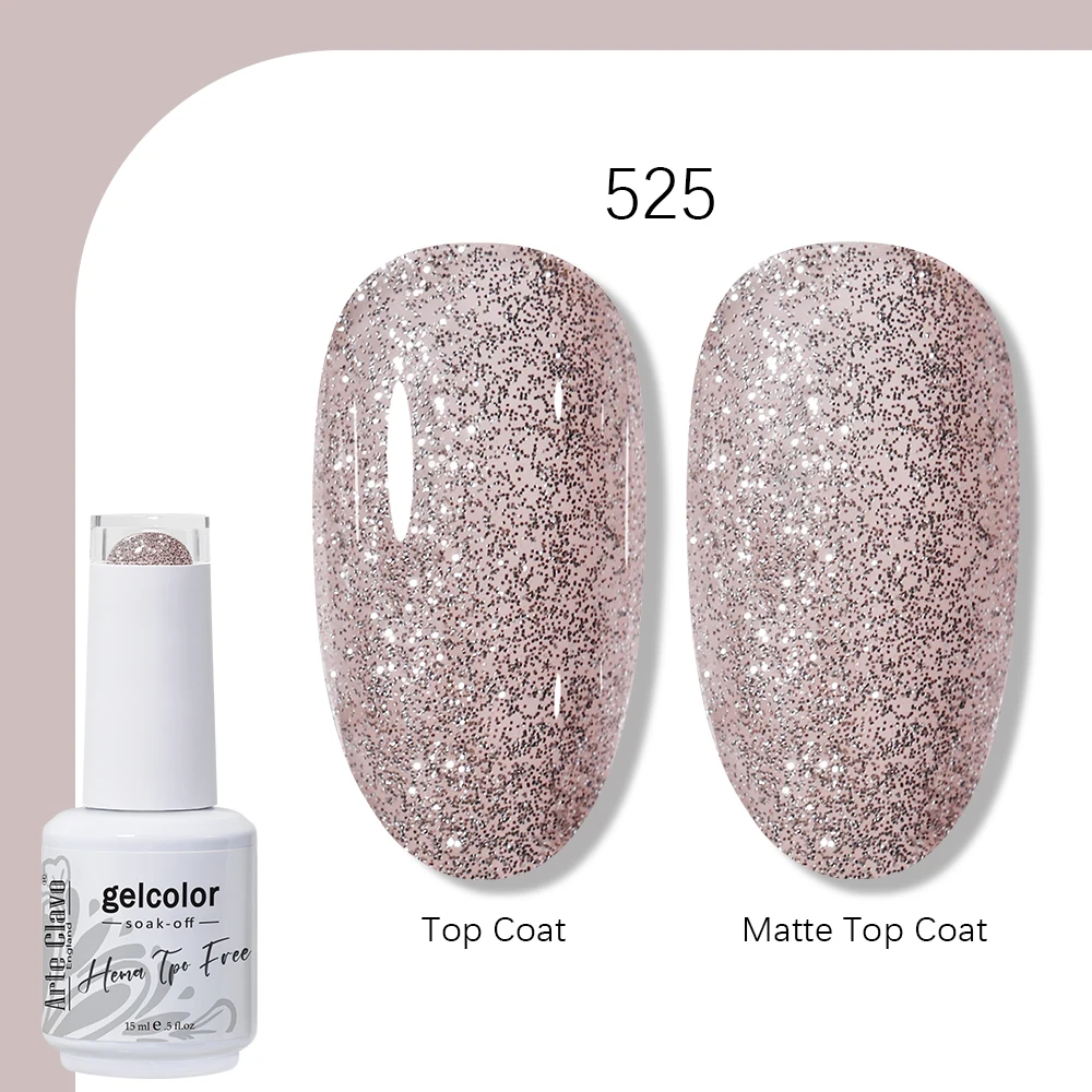 Arte Clavo Gel Nagellak 400 Kleuren 15 ml Semi Permanente Gel Vernis Base Top Coat Nail Art Manicure Losweken LED UV Salon Gel