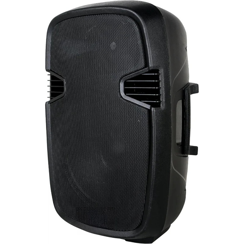 PR-C15 Portable 15-inch 600 Watt 2-Way Powered Dj/PA Speaker with Bluetooth/USB/SD Card Reader/FM Radio/Remote Control/L