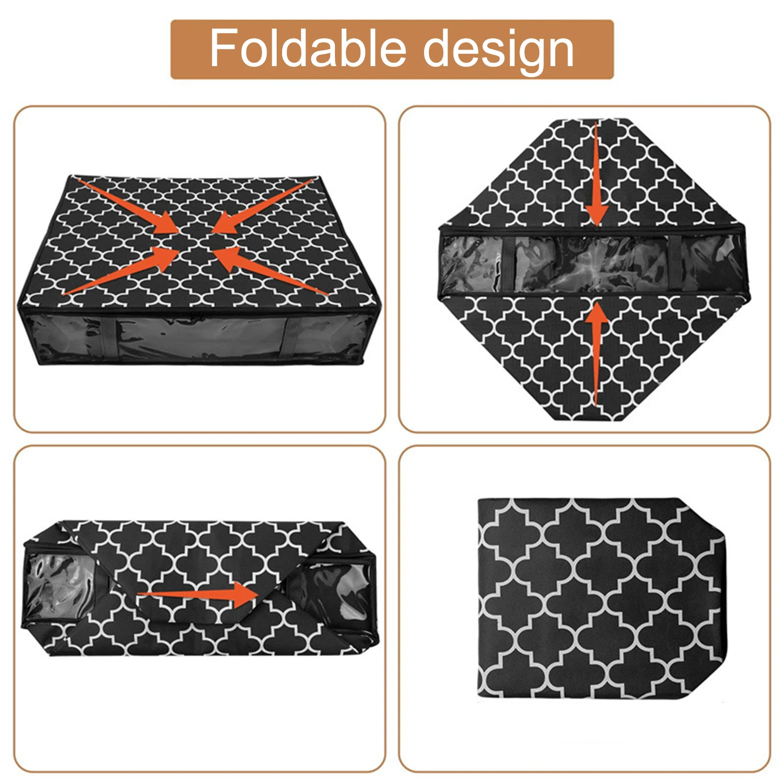 Bedding Bag Under-Bed Storage Organizer Quilt Blanket Clothing Storage Case Thick Clothes Container Duvet Blanket Sorting Bags