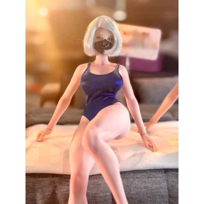 

1/6 Scale Female Doll Elasticity Pure Color Ice Silk Bodysuit Jumpsuit Swimsuit Clothes Model for 12inch Tbl S07/S42 Body Decor