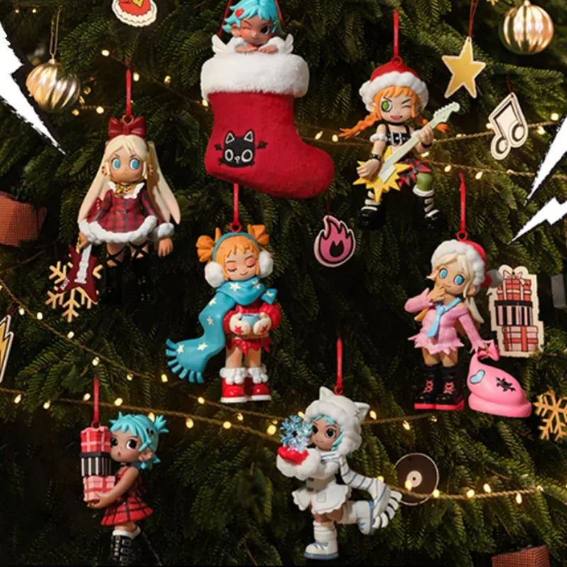 팝 마트 릴 피치 라이엇 홀리데이 스위트 시리즈 블라인드 박스 피규어 - 귀여운 복숭아 캐릭터 수집 세트와 서프라이즈 미스터리 팩