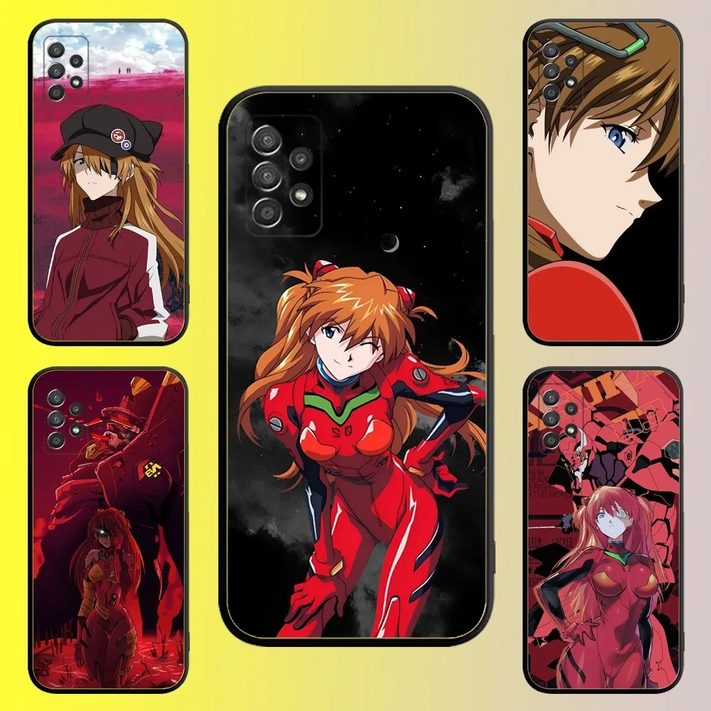 A-AsukaS Anime S-Soryu Phone Case For Samsung Galaxy A13,A21s,A22,A31,A32,A52,A53,A71,A80,A91 Soft Black Shell