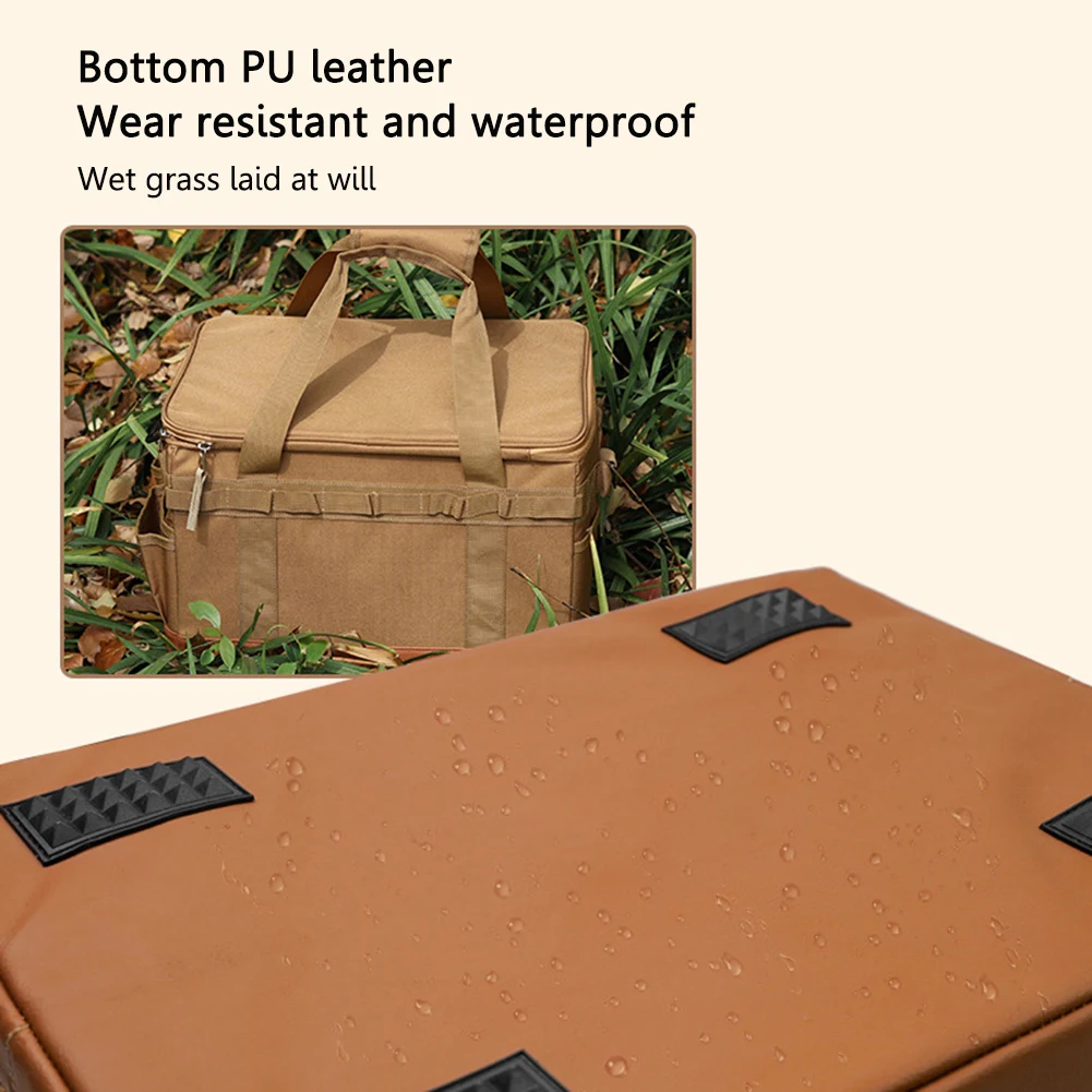 

Органайзер для кемпинговых принадлежностей объемом 30 л, большая вместительная жесткая сумка для пикника, съемная многофункциональная сумка для хранения, походные принадлежности