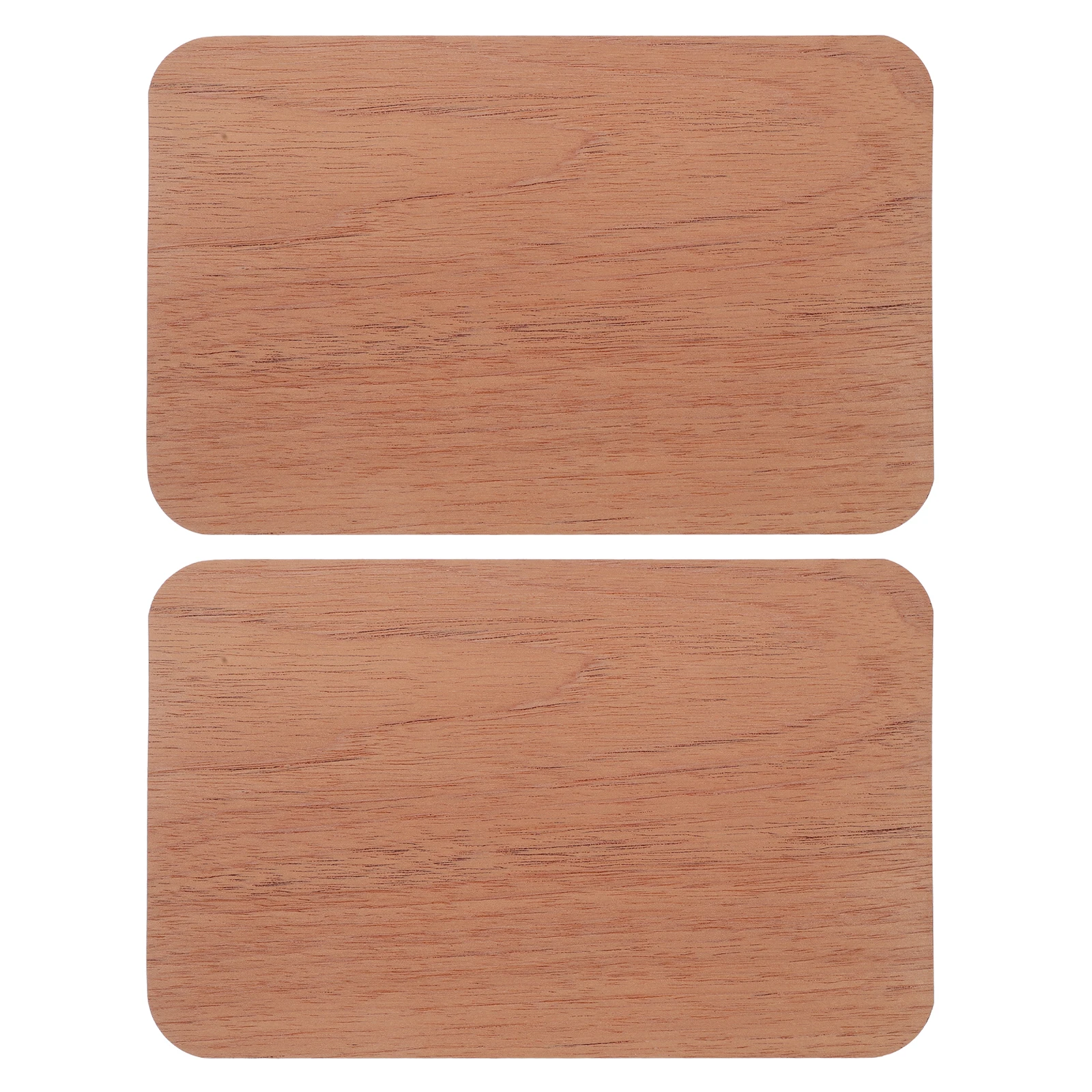 

2 pcs Chips for Cigar Humidors Large Size Rectangle Light Brown Veneer Blocks Jar Accessories Storage Decor