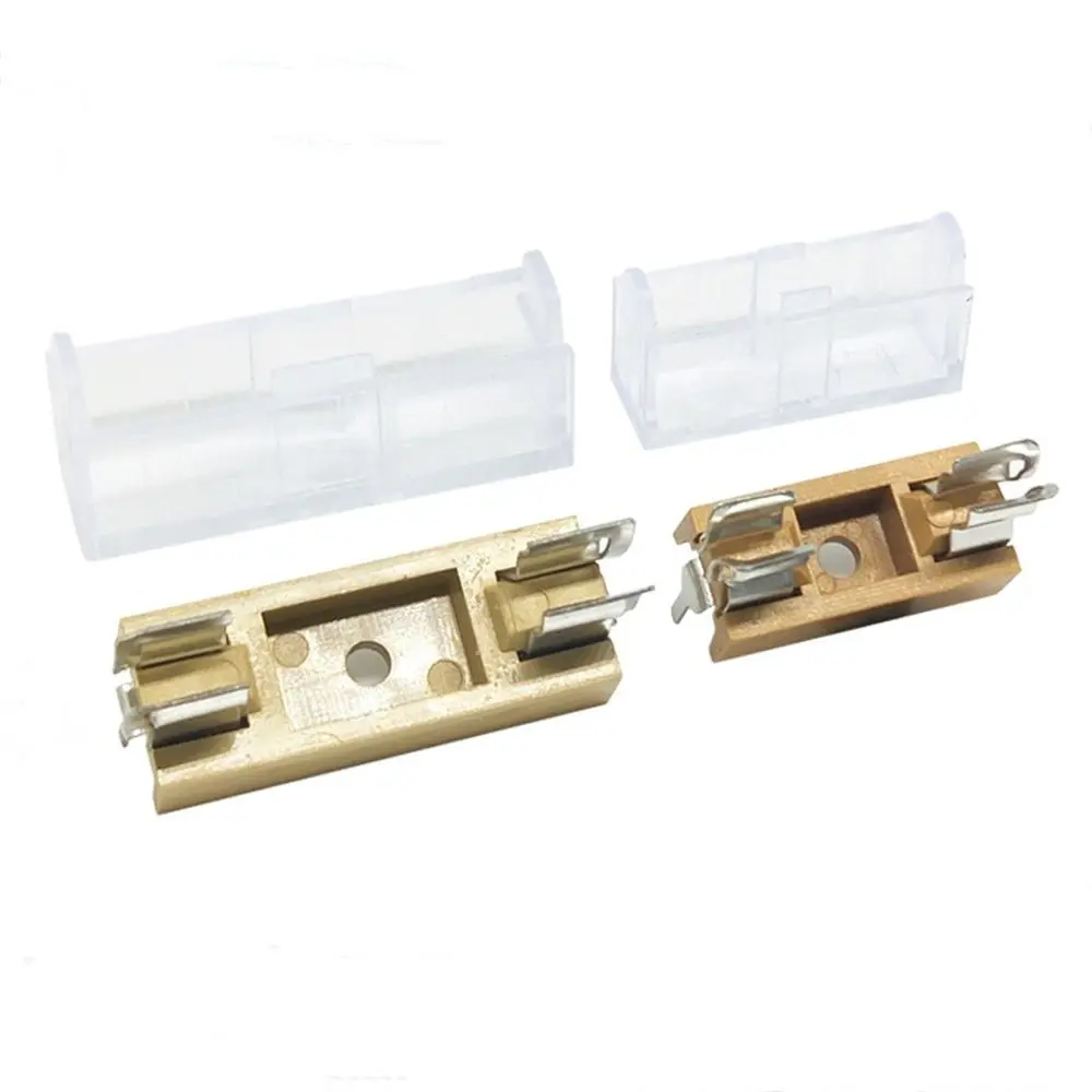 10Pcs/Set 5x20mm 6x30mm Glass Fuse Holder AC250V Copper Fuse Holder With Cover 6A 10A Transparent Cover Transparent Fuse Holder