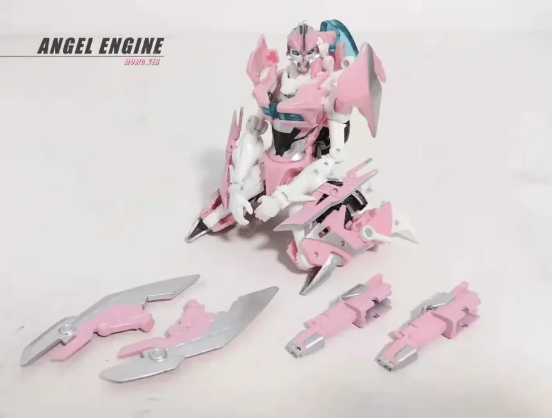 【In Stock】APC-Toys First Edit TFP Blue Arcee Angel Engine Japanese Comic Ver Female Transformer Motorcycle Action Figure view 6