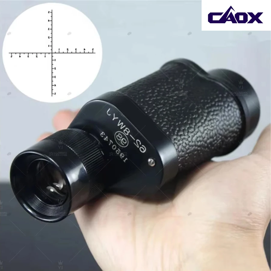 

CAOX 8X30 Binoculars Powerful Military Telescope BAK4-Prism Super Clear Full Metal Hunting Monocular for Camping Type 62