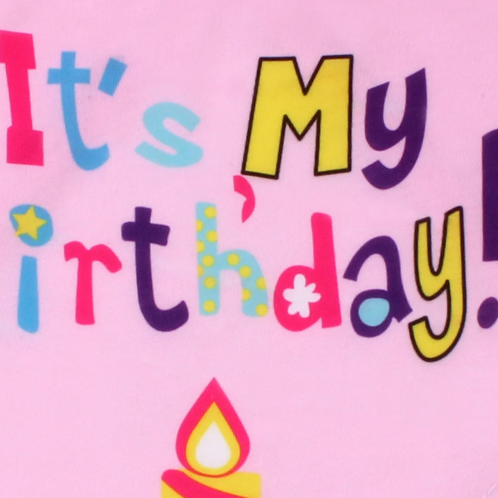 

1Set Pet Birthday Hat Collar Party Supplies Adjustable One Size Pink Dog Bib Necklace Decor Cute Attractive Comfortable