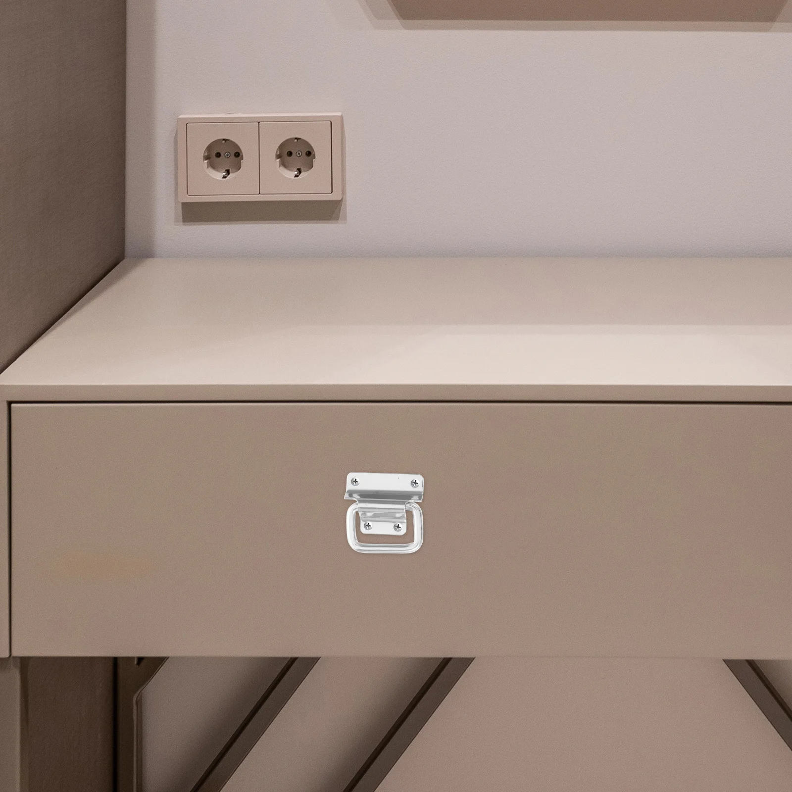 

2pcs Stainless Steel Folding Handles Heavy Duty Chest Box Hardware Recessed Door Handle Drawer Pull Storage Container