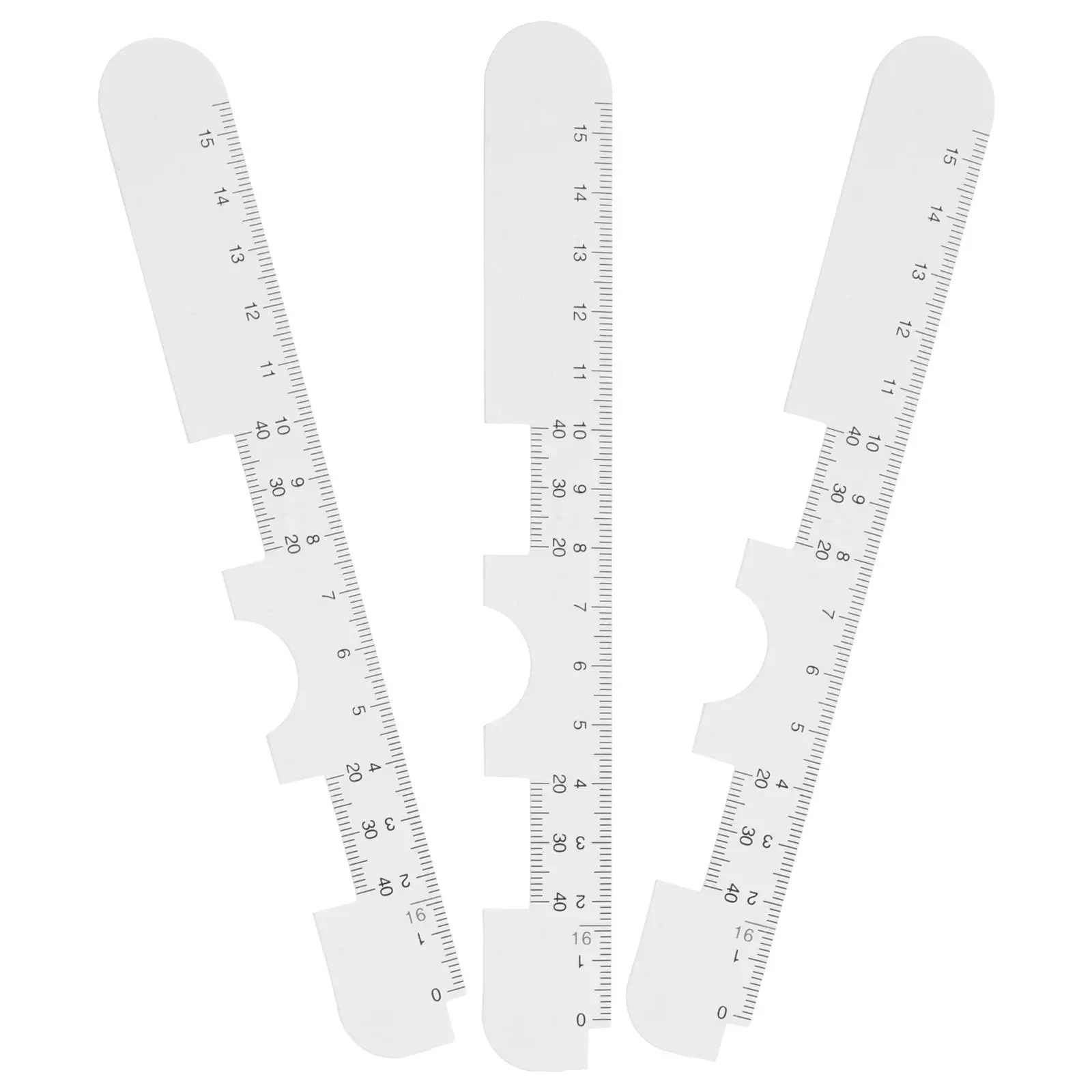 3 Pcs Pupil Distance Ruler Eyeglass Measurement Tool for Eyes with Accurate PD Scale Lightweight Portable Design