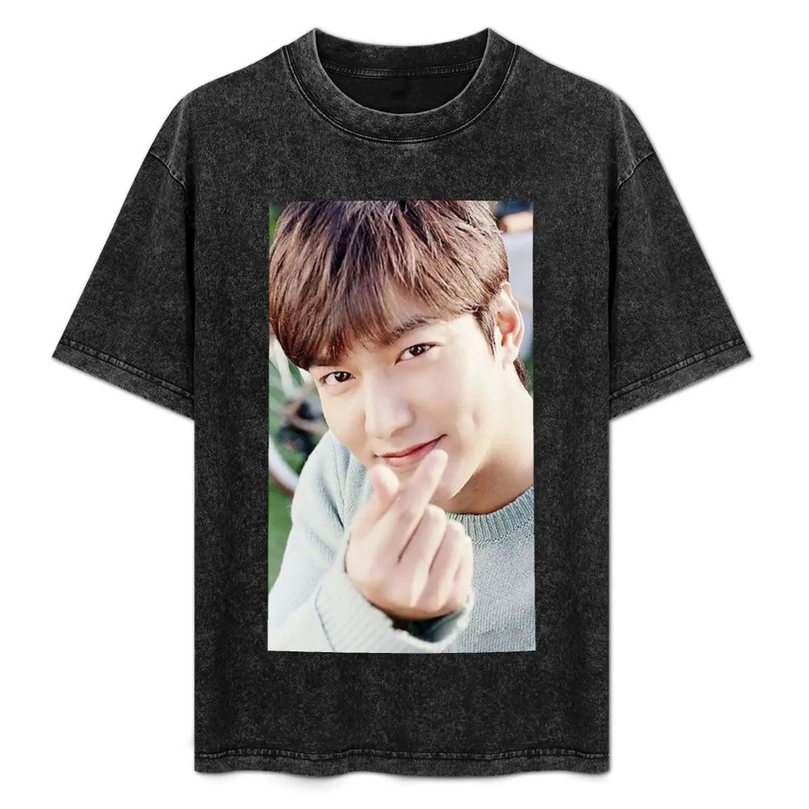 

lee min ho love T-Shirt t shirts for man pack white man t shirts cotton T-Shirt