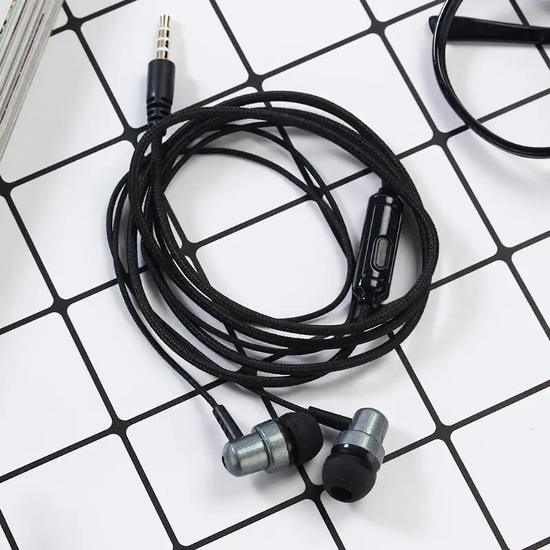 3.5Mm Directe Plug-In Bedrade Earphonein-Earheadset Oproep Beantwoorden En Beëindigen Knop Ontwerp Hot Koop Groothandel