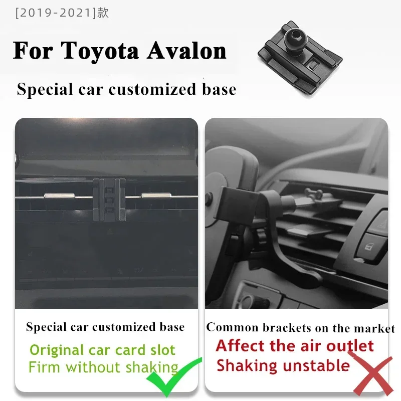 

2019-2021 For Toyota Avalon Mobile Phone Holder Wireless Charger Car Mount Navigation Bracket GPS Support 360 Rotating