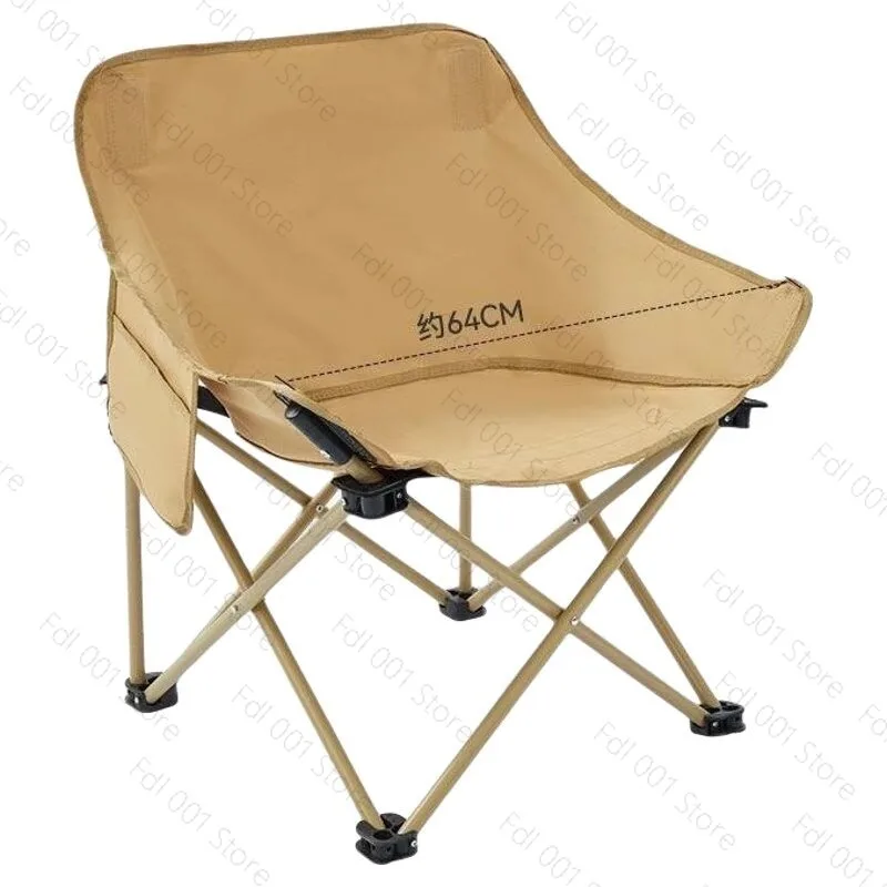 Outdoor portable folding chair camping moon chair picnic director light portable small stool free installation fishing stool