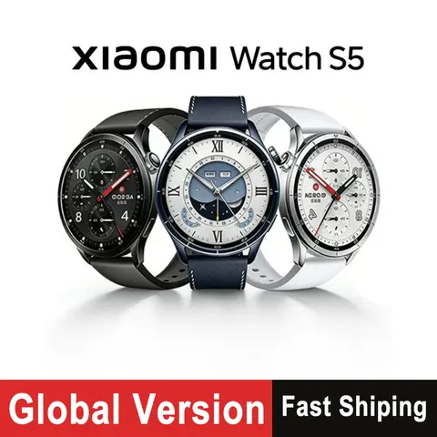 Global Version Xiaomi Watch S5 Smartwatch 1.48" AMOLED Screen 21 Days Battery Life Xiaomi HyperOS 3 150+ Sports Modes GPS 5ATM