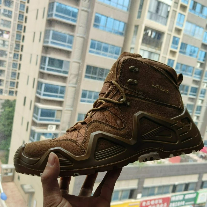 

Luxury Brand Hiking Shoes Men Good Quality Outdoor Boots Mens Anti Slip Travel Shoes Brown Camping Shoes Man Big Size 46 47