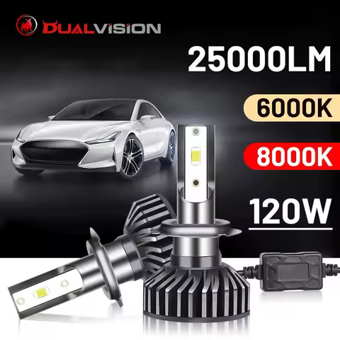 Dualvision HB3 9005 LED Headlights LED H7 H4 H1 H11 H8 H9 9006 HB4 4300K 6000K 8000K 10000K Ice Bulbs Canbus No Error Fog Lights