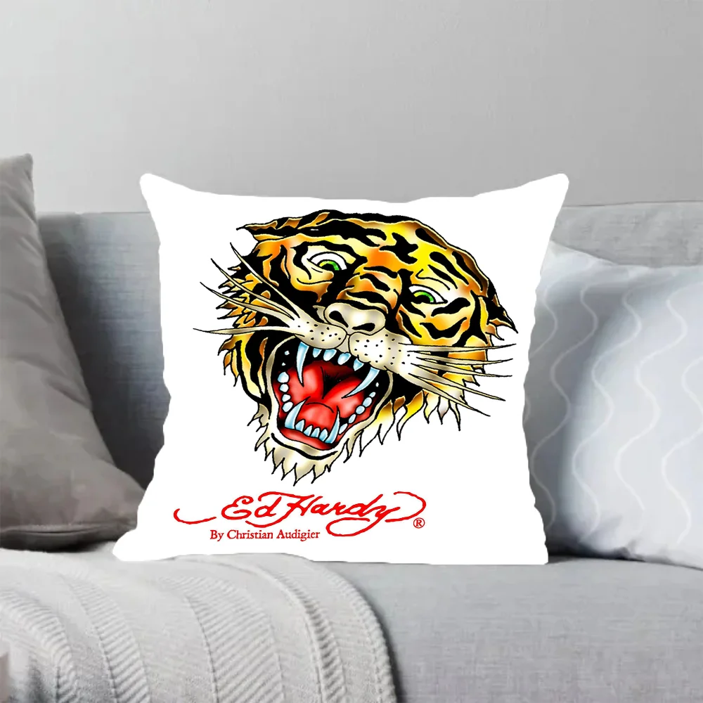 Decorative Pillows for Sofa Cushions Cover Ed-Hardy Luxury Living Room Decoration Pilow Covers Home and Decoration Cushion 45x45