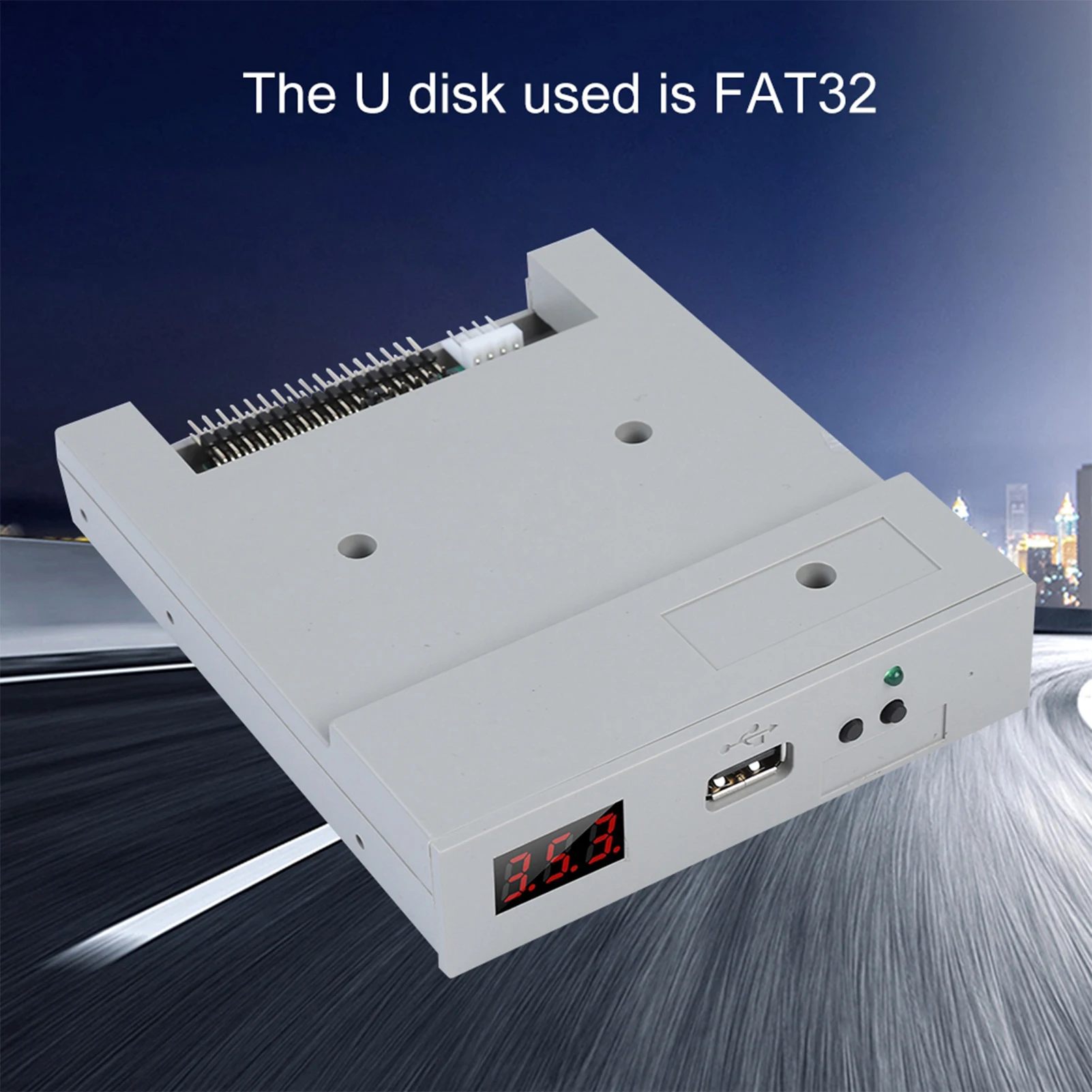 

SFR1M44‑U100 3.5in 1.44MB USB SSD Floppy Drive Emulator Plug and Play Floppy USB Emulator USB Emulator