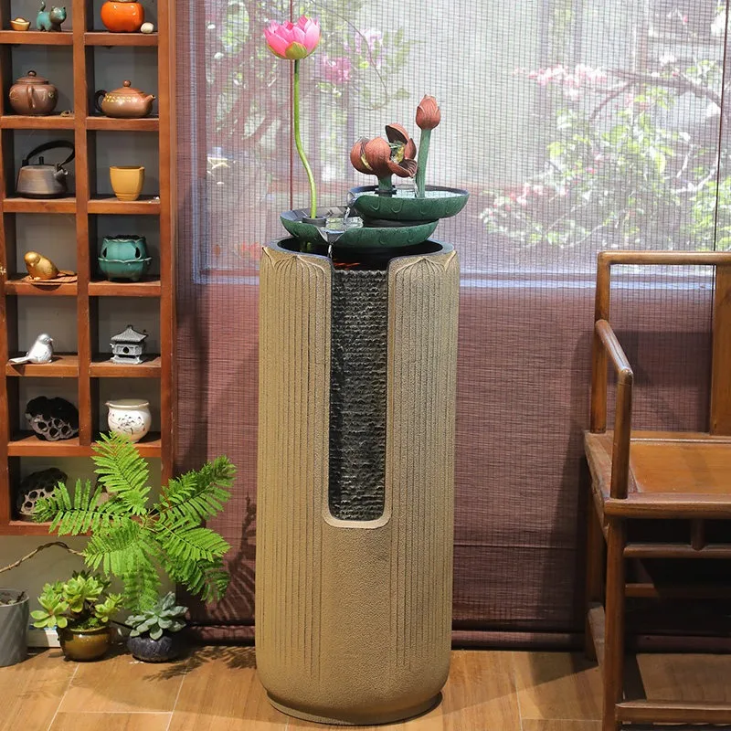 

Floor Standing Display Indoor Living Room TV Cabinet Circulating Water Landscape Fountain Decoration