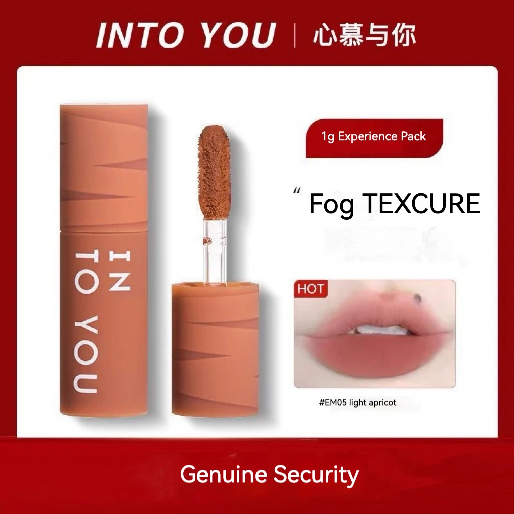 INTO YOU Mini Lip Paste 1g Female Series Matte Velvet Lip Glaze Lipstick Heroine EM05  Into You