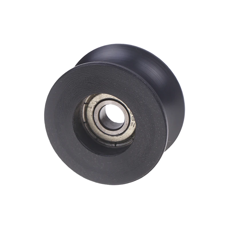 4 centimetri BU0840 U Tipo U-Scanalatura Puleggia Rullo Ruota Guida Puleggia Ruota Rivestito In Plastica Puleggia Cuscinetto Accessori Hardware