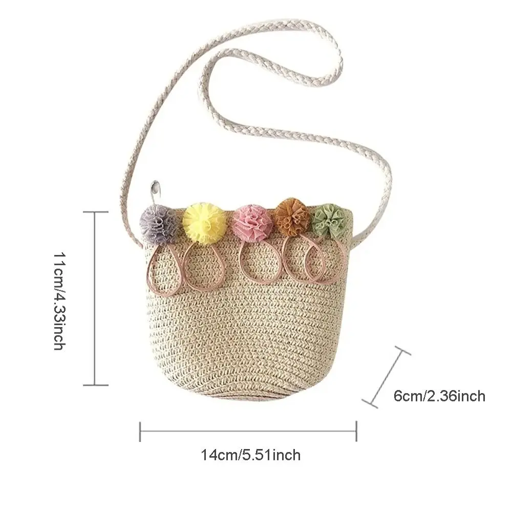 Handmade Rattan Crossbody Bag, bonito Straw Shoulder Bag, Coin Purse Travel acessórios