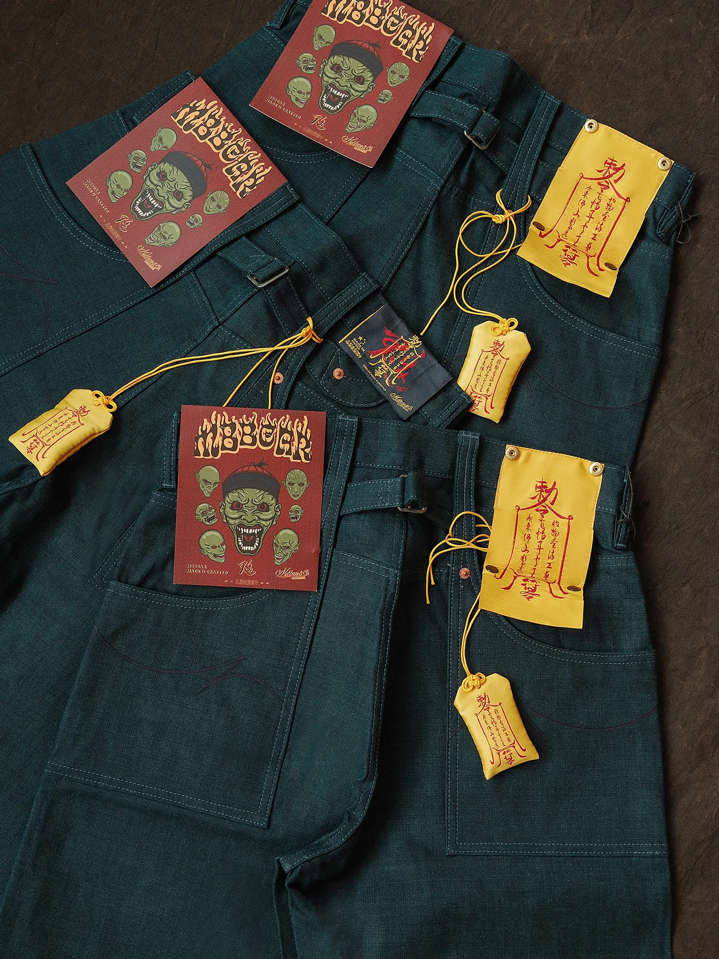 

High Waist Wide Leg Canvas Cargo Pants Double Knee Red Ear Logging Crew Youth Faion Cotton Straight Cut Loose Fit Jeans
