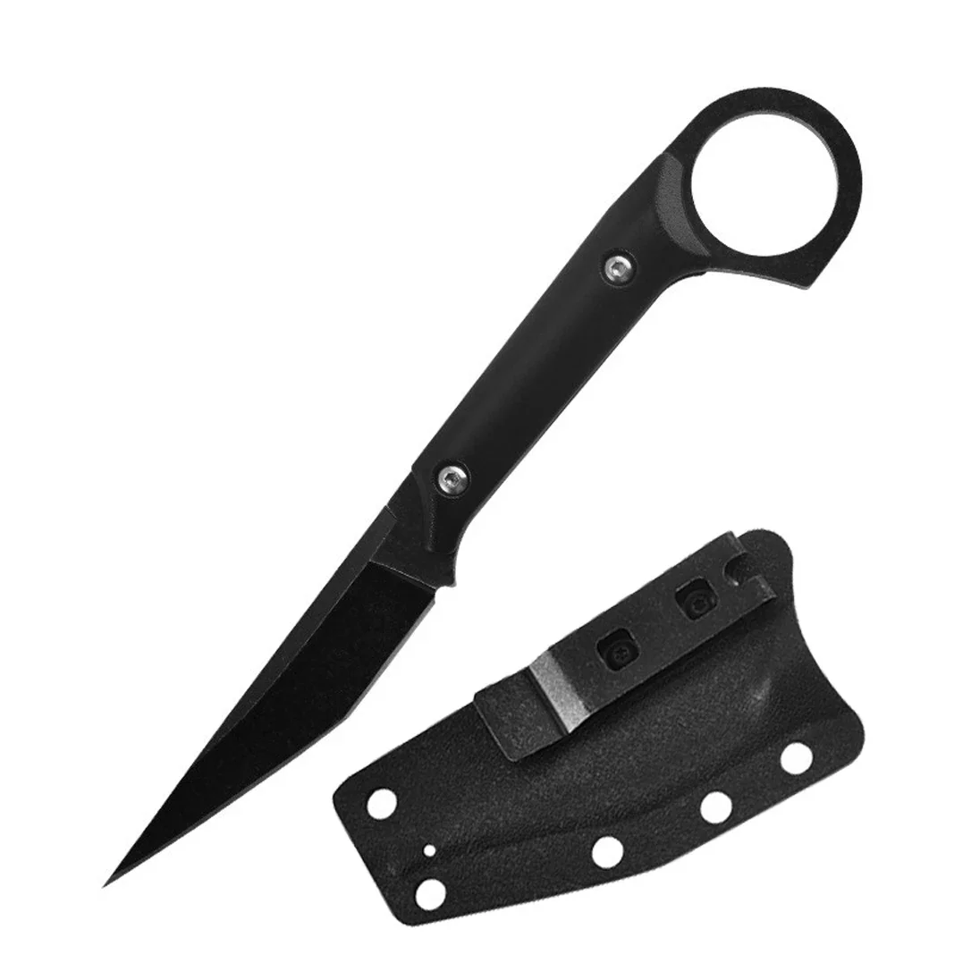 캠핑 사냥용 다용도 나이프 포켓 전술 장비, 고정 날, Karambit 야외 구조 생존 EDC 도구, 다이빙 나이프