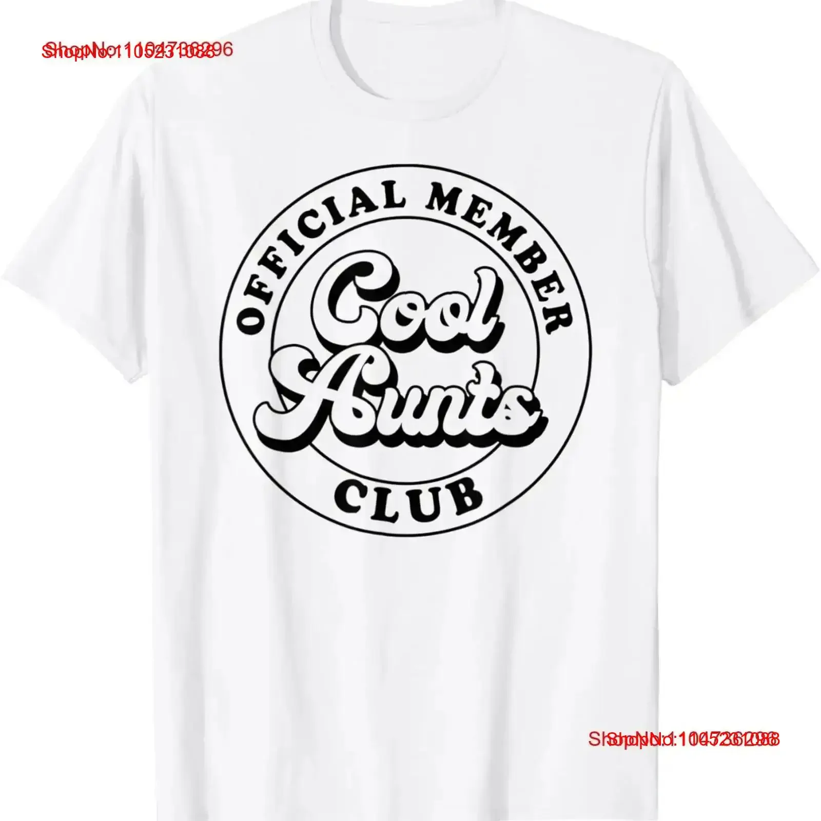 

Официальная футболка Member Cool Aunts Club Auntie Aunt на День матери, винтажная стираная дизайнерская одежда, эластичная дышащая графика