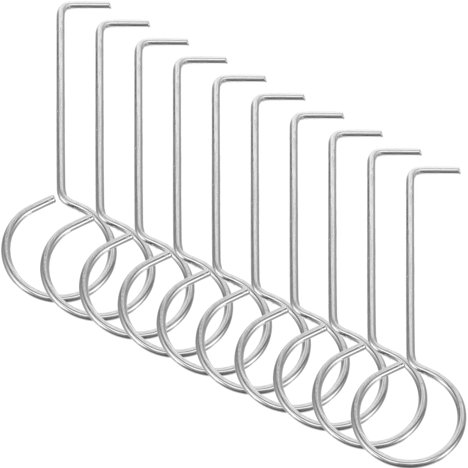 10 Pcs Floor Drain Handle Hook Bathtub Remover Tool Removal Pipe Plunger Lifting Hooks Grate Strainer Extractor