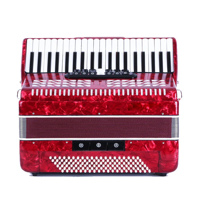 

8-баса 17-клавишная диатоническая кнопка-аккордеон, аккордеон для начинающих для детей и взрослых, полный набор с ремешком и футляром, Bayan для студентов