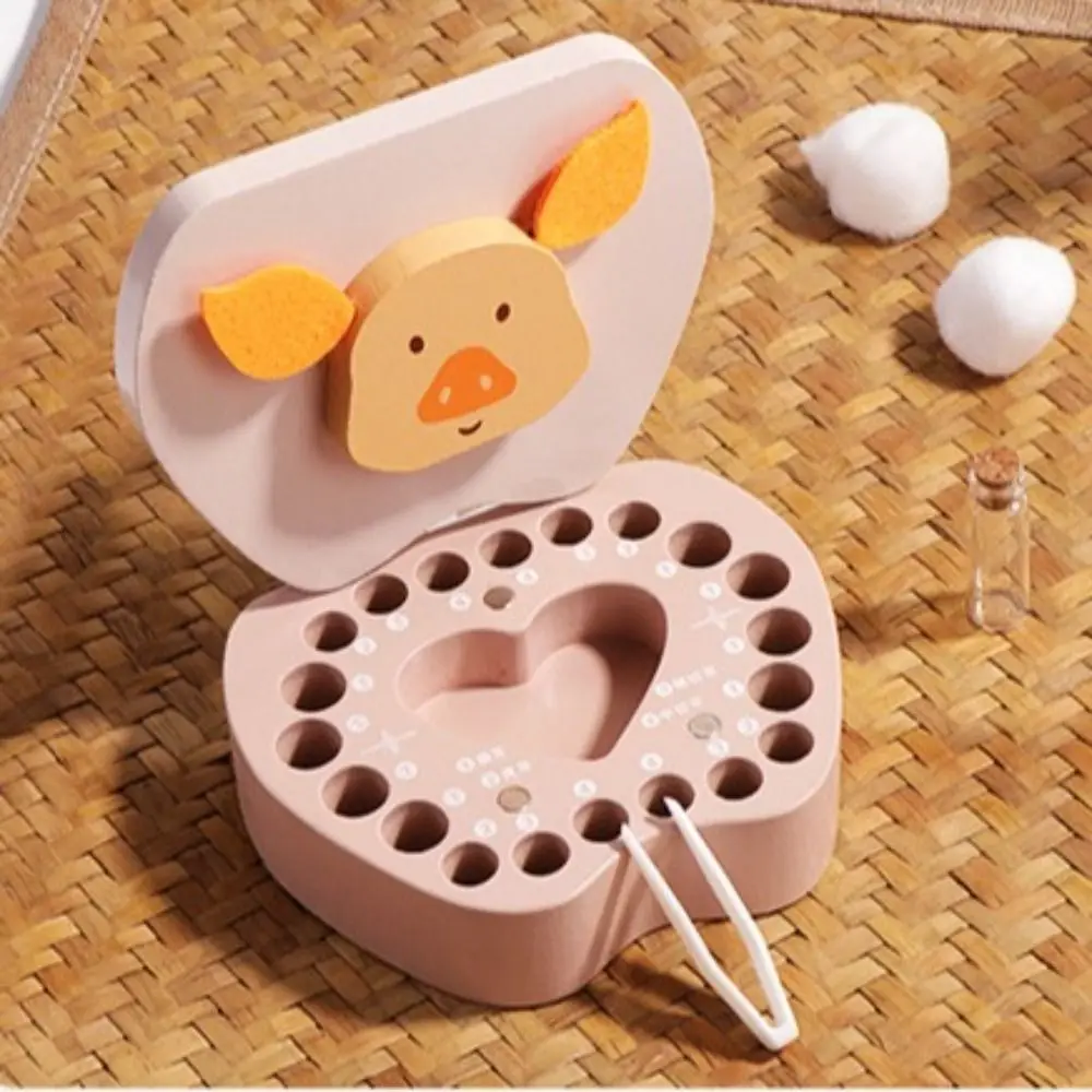 

Lost Tooth Holder Cute Baby Tooth Box Cartoon Collection Breast Teeth Storage Case Container Zodiac Milk Teeth Organizer Newborn