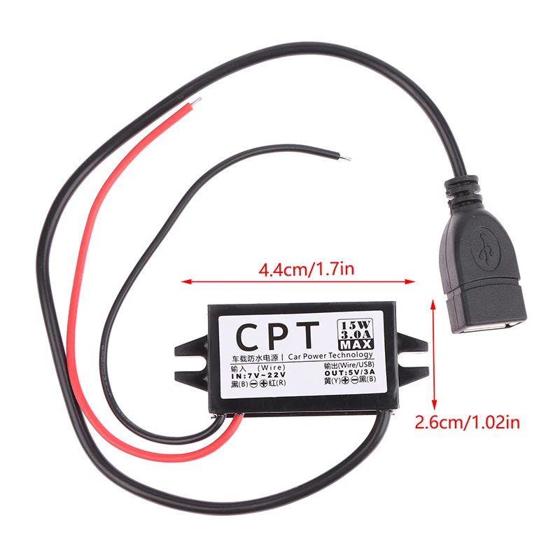 12V To 5V DC-DC Step Down Buck Converter Power Supply Module For Car Male Female USB Adapter Mini USB Adapter