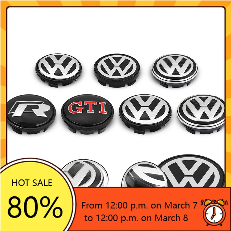 

Для VW Volkswagen Jetta MK5 Golf 4 шт. 55 мм 65 мм колпаки центральной ступицы колес автомобиля логотип значок обода крышка эмблема для Volkswagen R GTI Go